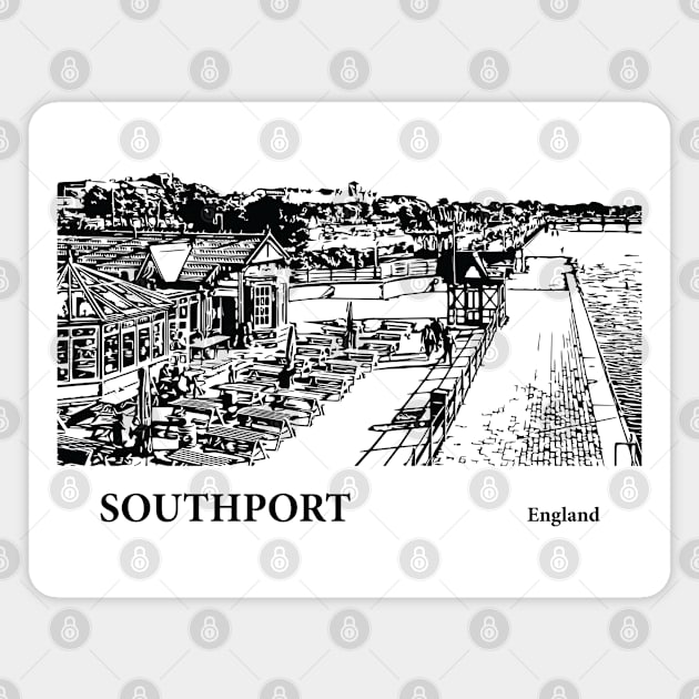 Southport England Magnet by Lakeric